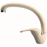 Baterie pentru bucătărie Dr. Gans Rondo mono comandă/ pivotantă/ Alamă/ Beige Latte