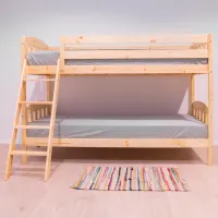 Pat pentru copii Mobicasa Dino 90 x 200 cm/ Lemn/ Natural Wood