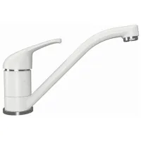 Смеситель для кухни Dr. Gans NOTA однорычажный/ поворотный/ Латунь/ Белый