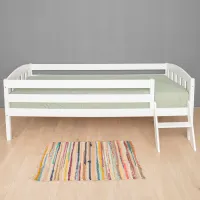 Детская кровать Mobicasa Дино 90 x 200 см/ Дерево/ Белый