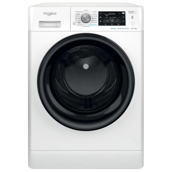 Стиральная машина с сушкой Whirlpool FFWDD 1076258 BV EU 10 кг / 1600 об/мин / Белый photo 1
