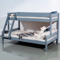 Детская кровать Mobicasa Mira 80 x 200 cm / Дерево / Серый