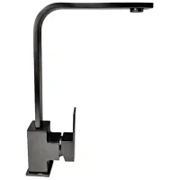 Baterie pentru bucătărie SanDonna NERA mono comandă/ pivotantă/ Oțel inoxidabil/ Black