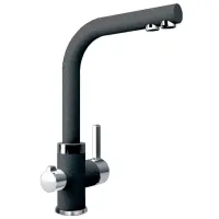Смеситель для кухни Dr. Gans Accent однорычажный/ поворотный/ Латунь/ Черный