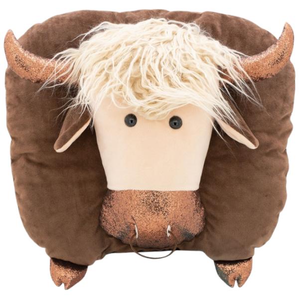 Jucărie moale Orange Toys Life Bull Boss Pillow 4752218008038 3+/ Brown photo 1