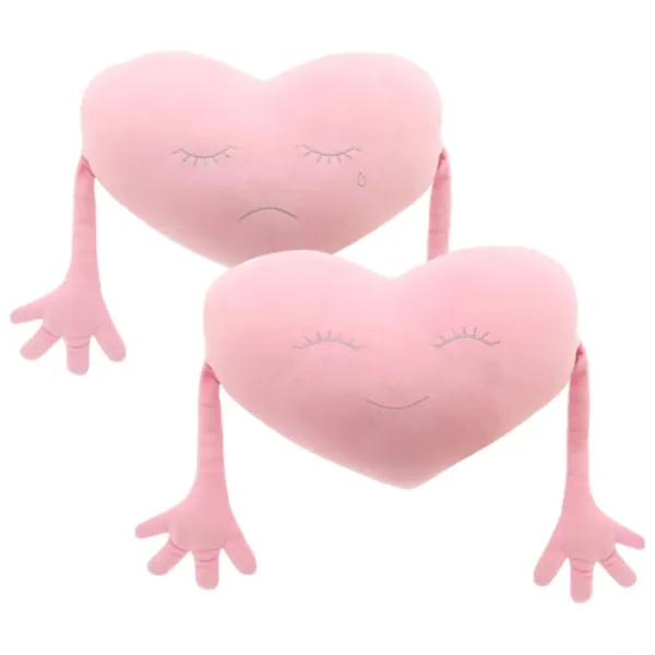 Jucărie moale Orange Toys Relax Cushion: Heart 4752218010345 3+/ Pink photo 1