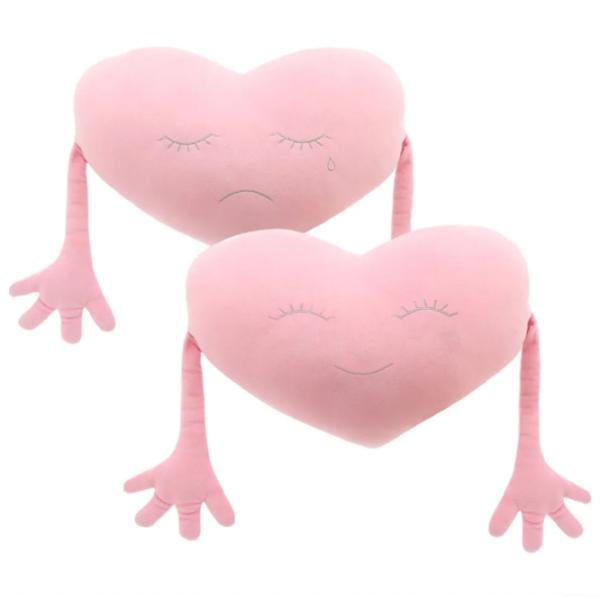Jucărie moale Orange Toys Relax Cushion: Heart 4752218010345 3+/ Pink photo 1