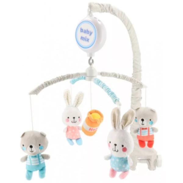 Карусель для кроватки Baby Mix Alexis Bears-Bunny M/ 00/ 521MCE-LI183 0+/ Разноцветный photo 1