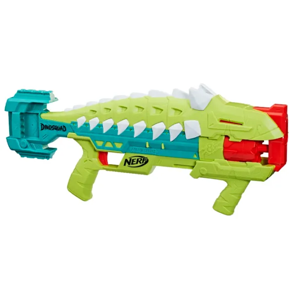 Pistol automat de jucărie Hasbro Nerf Dinosquad Armorstrike F5855 8+/ Săgeți/ Green photo 1