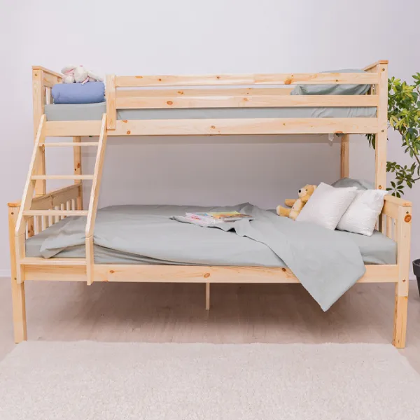 Детская кровать Mobicasa Mowgli 90 x 200 см / Дерево / Натуральное дерево photo 1 Детская кровать Mobicasa Mowgli 90 x 200 см / Дерево / Натуральное дерево photo 1