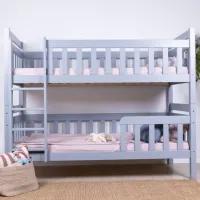 Pat pentru copii Mobicasa Garfield 90 x 200 cm/ Lemn/ Gray