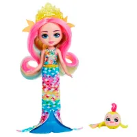 Păpușă Enchantimals Rainey Rainbow Fish Flo HCF68 sirenă / 3+