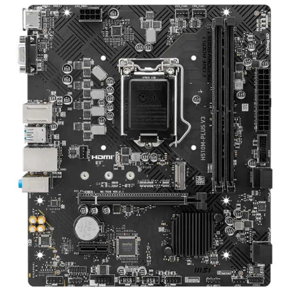 Материнская плата MSI H510M PLUS V3 mATX/ Intel H470 photo 1 Материнская плата MSI H510M PLUS V3 mATX/ Intel H470 photo 1