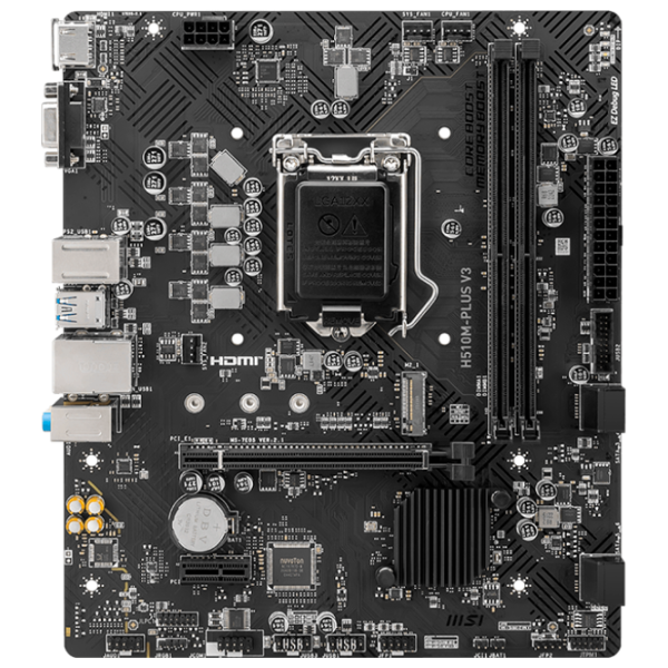 Материнская плата MSI H510M PLUS V3 mATX/ Intel H470 photo 1 Материнская плата MSI H510M PLUS V3 mATX/ Intel H470 photo 1