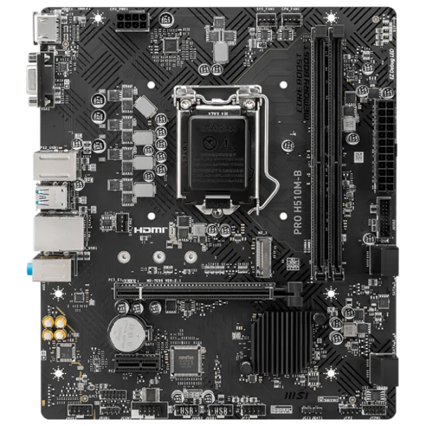 Материнская плата MSI PRO H510M-B mATX/ Intel H470 photo 1 Материнская плата MSI PRO H510M-B mATX/ Intel H470 photo 1