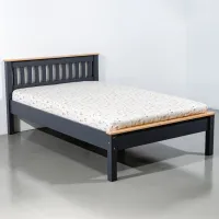 Кровать Mobicasa Hercules 90 x 200 см/ Дерево/ Графитовый