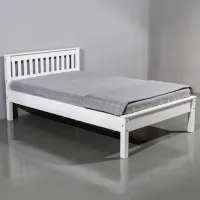 Кровать Mobicasa Hercules 90 x 200 см/ Дерево/ Белый