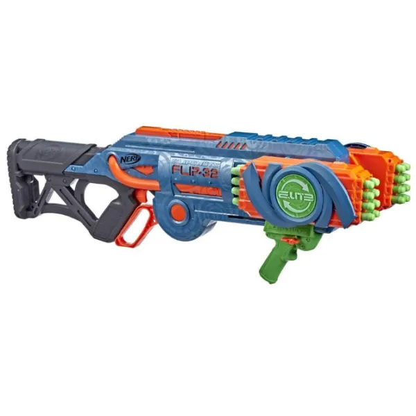 Игрушечный автомат Hasbro NER Elite 2.0 Flip 32 F2553 8+/ Стрел/ Синий photo 1