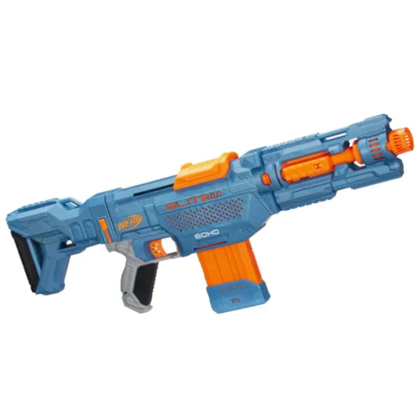 Pistol automat de jucărie Hasbro Nerf Elite 2.0 Echo CS 10 E9533 8+/ Săgeți/ Blue photo 1