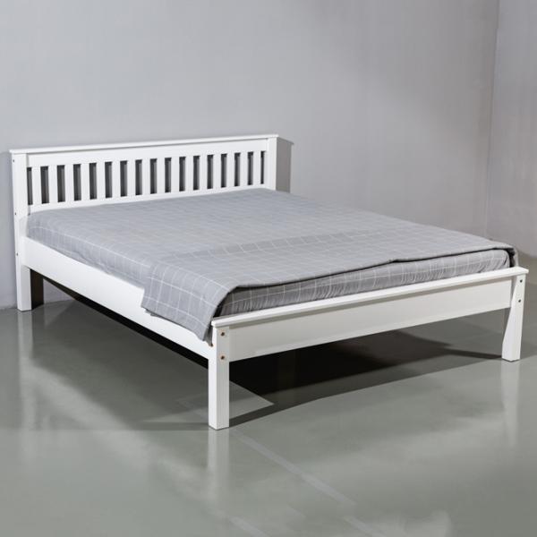 Кровать Mobicasa Hercules 160 x 200 см/ Дерево/ Белый photo 1