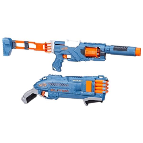 Pistol automat de jucărie Hasbro Nerf Elite 2.0 Double Defense F5033 8+/ Săgeți/ Blue photo 1 Pistol automat de jucărie Hasbro Nerf Elite 2.0 Double Defense F5033 8+/ Săgeți/ Blue photo 1