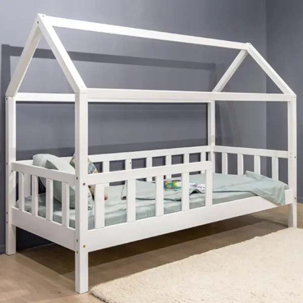 Детская кровать Mobicasa Jasmine 80 x 160 см/ Дерево/ Белый photo 1 Детская кровать Mobicasa Jasmine 80 x 160 см/ Дерево/ Белый photo 1