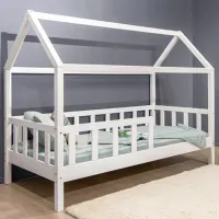 Детская кровать Mobicasa Jasmine 90 x 200 см/ Дерево/ Белый