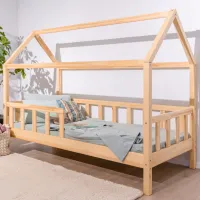 Детская кровать Mobicasa Jasmine 80 x 160 см/ Дерево/ Натуральное дерево