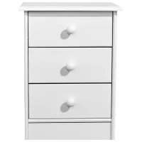 Noptiere Mobicasa Lia 2 58 x 43 x 35/ Lemn/ White