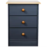 Noptiere Mobicasa Lia 2 58 x 43 x 35/ Lemn/ Grafit antic