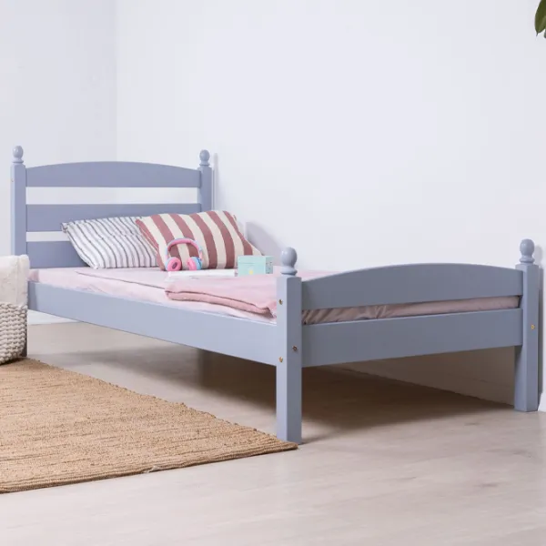 Детская кровать Mobicasa Lira 90 x 200 см/ Дерево/ Серый photo 1 Детская кровать Mobicasa Lira 90 x 200 см/ Дерево/ Серый photo 1