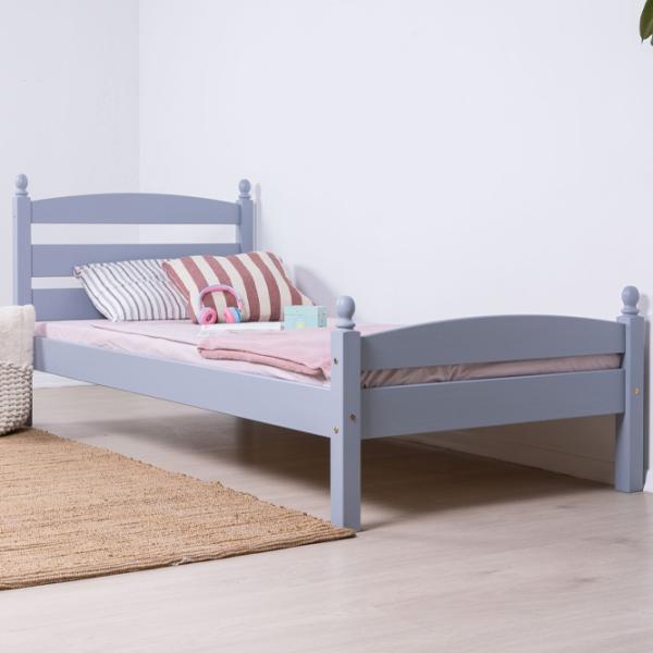 Детская кровать Mobicasa Lira 90 x 200 см/ Дерево/ Серый photo 1 Детская кровать Mobicasa Lira 90 x 200 см/ Дерево/ Серый photo 1