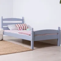 Pat pentru copii Mobicasa Lira 90 x 200 cm/ Lemn/ Gray