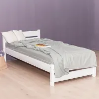 Кровать Mobicasa Tom 90 x 200 см/ Дерево/ Белый