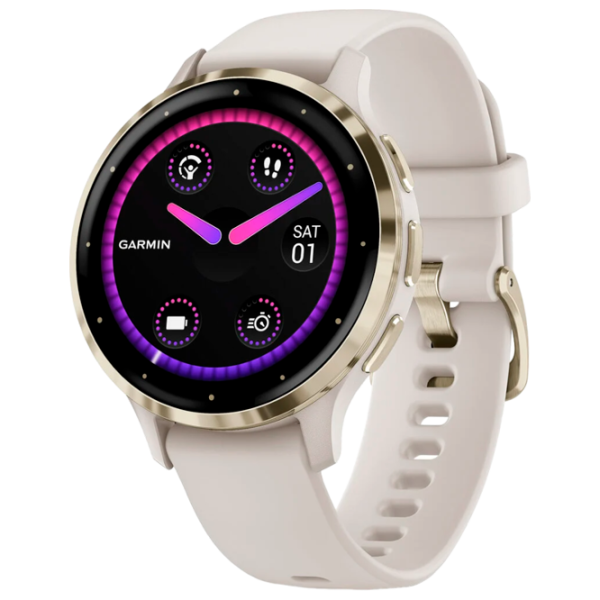 Умные часы Garmin Venu 3S 1.2"/ 41 мм/ Золото - Слоновая кость/ 010-02785-04 photo 1