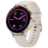 Ceas inteligent Garmin Venu 3S 1.2"/ 41 mm/ Gold - Ivory/ 010-02785-04