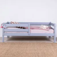 Детская кровать Mobicasa Bambi 80 x 160 см/ Дерево/ Серый