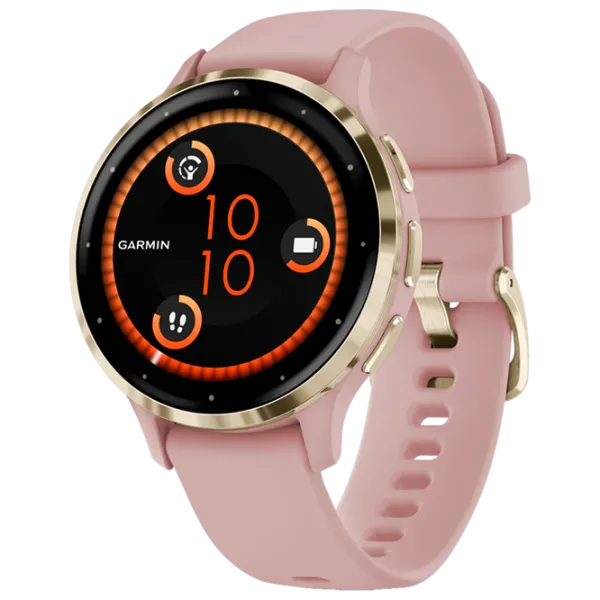 Ceas inteligent Garmin Venu 3S 1.2"/ 41 mm/ Gold - Dust Rose/ 010-02785-03 photo 1