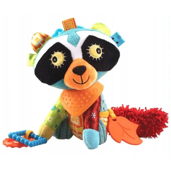Jucărie pentru pătuțuri și cărucioare BaliBazoo Raccoon Ronnie 85416 0+/ Blue photo 1