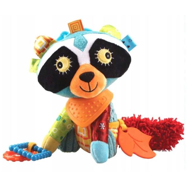 Jucărie pentru pătuțuri și cărucioare BaliBazoo Raccoon Ronnie 85416 0+/ Blue photo 1