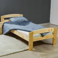 Детская кровать Mobicasa Flamingo 90 x 200 см/ Дерево/ Натуральное дерево