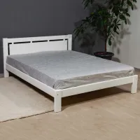 Кровать Mobicasa L-210 180 x 200 см/ Дерево/ Белый