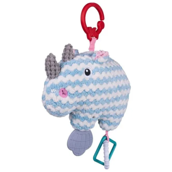 Jucărie pentru pătuțuri și cărucioare BaliBazoo Knit Rhinoceros 80427 0+/ Blue photo 1 Jucărie pentru pătuțuri și cărucioare BaliBazoo Knit Rhinoceros 80427 0+/ Blue photo 1