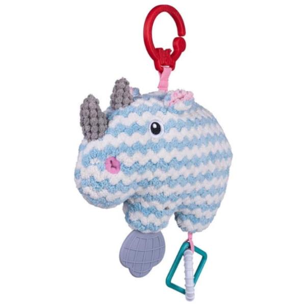 Jucărie pentru pătuțuri și cărucioare BaliBazoo Knit Rhinoceros 80427 0+/ Blue photo 1 Jucărie pentru pătuțuri și cărucioare BaliBazoo Knit Rhinoceros 80427 0+/ Blue photo 1