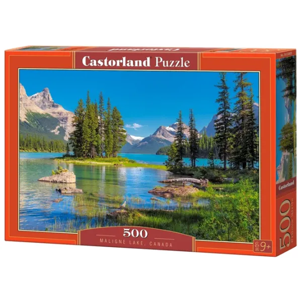 Puzzle 2D Castorland Maligne Lake (Canada) 9+/ Numărul de piese: 500 photo 1