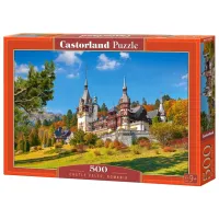 Puzzle 2D Castorland Castle Peles (Romania) 9+/ Numărul de piese: 500