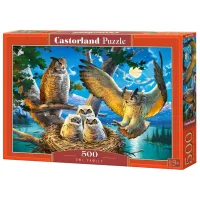 Puzzle 2D Castorland Owl Family 9+/ Numărul de piese: 500