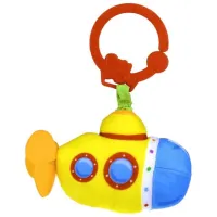Jucărie pentru pătuțuri și cărucioare BaliBazoo Vibrative Submarine 80749 0+/ Yellow