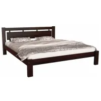 Кровать Mobicasa L-210 140 x 200 см/ Дерево/ Коричневый