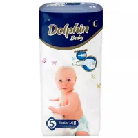Подгузники для детей Dolphin Jumbo Junior 5 12 - 25 кг/ 48 шт.